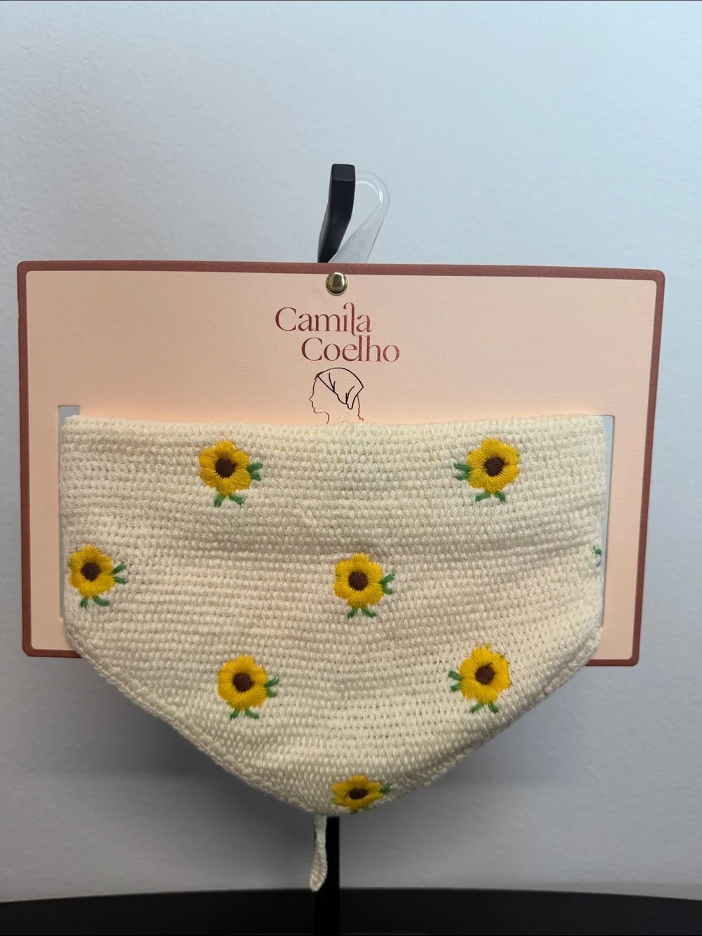 Camila Coelho | Yellow Flower Head Scarf 🌼